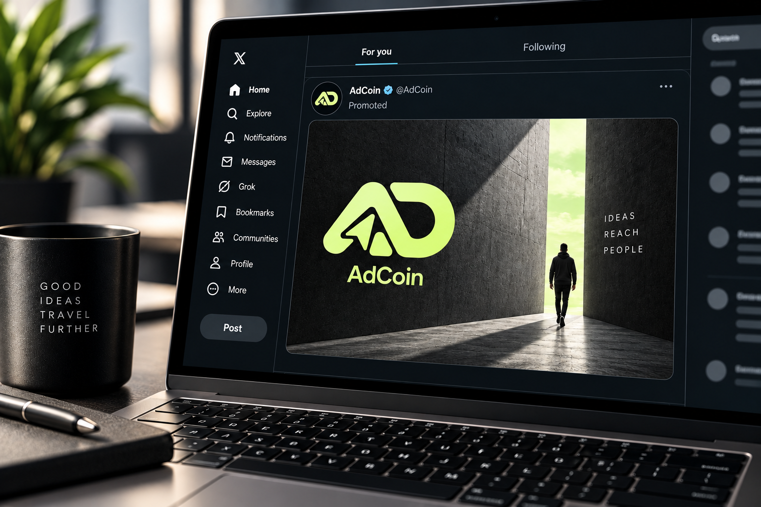 AdCoin community advertising creative